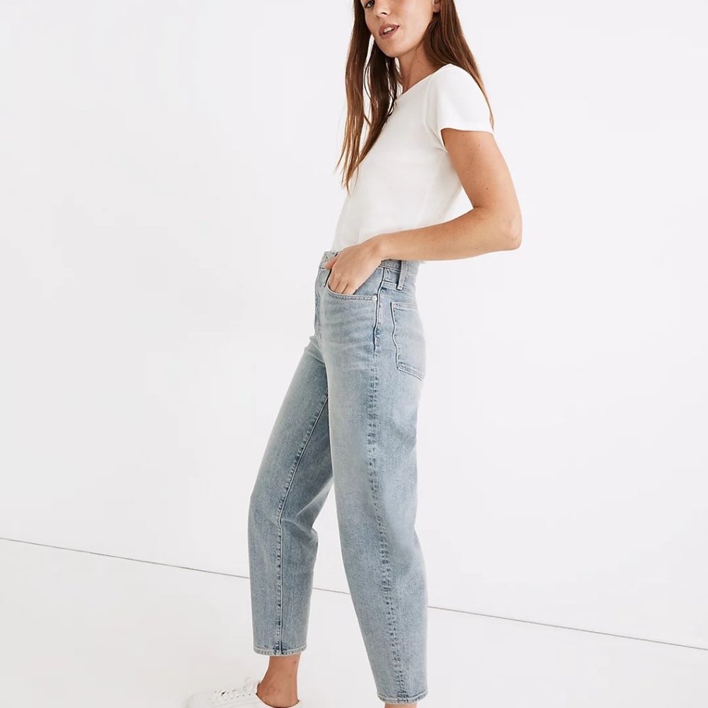 NWOT Madewell Balloon Jeans Size 28 Littlefield Wash - Picture 5 of 7